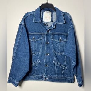 Vintage Gitano Denim Oversized Jean Jacket with Pockets